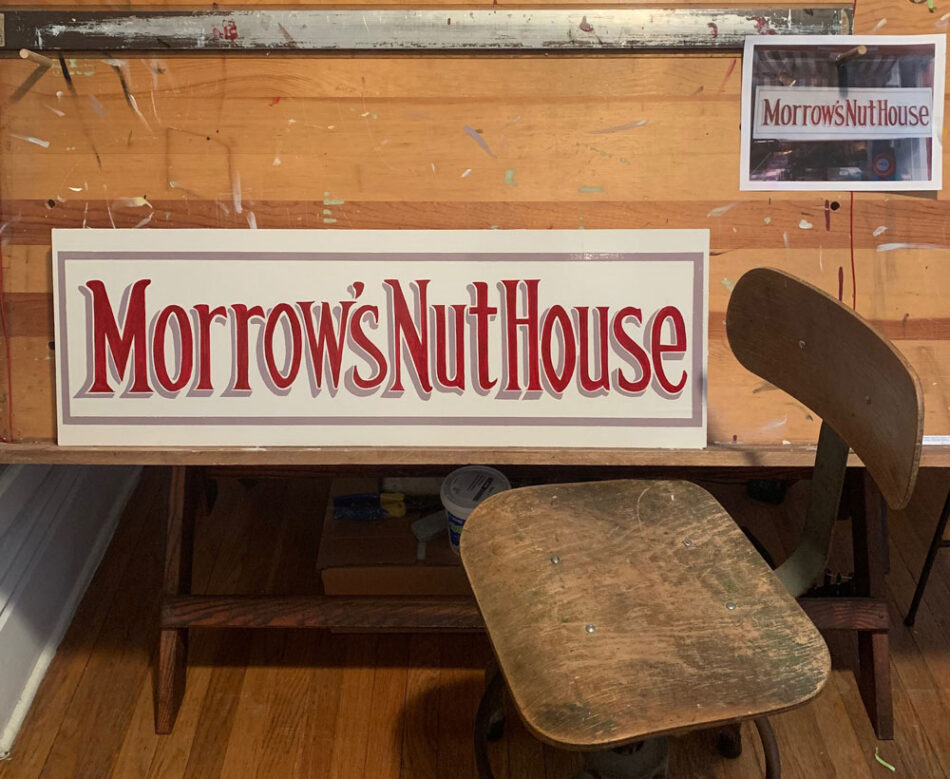NJ Hand painted sign from Aaron Leszczynski. NJ Hand painted sign from Aaron Leszczynski.