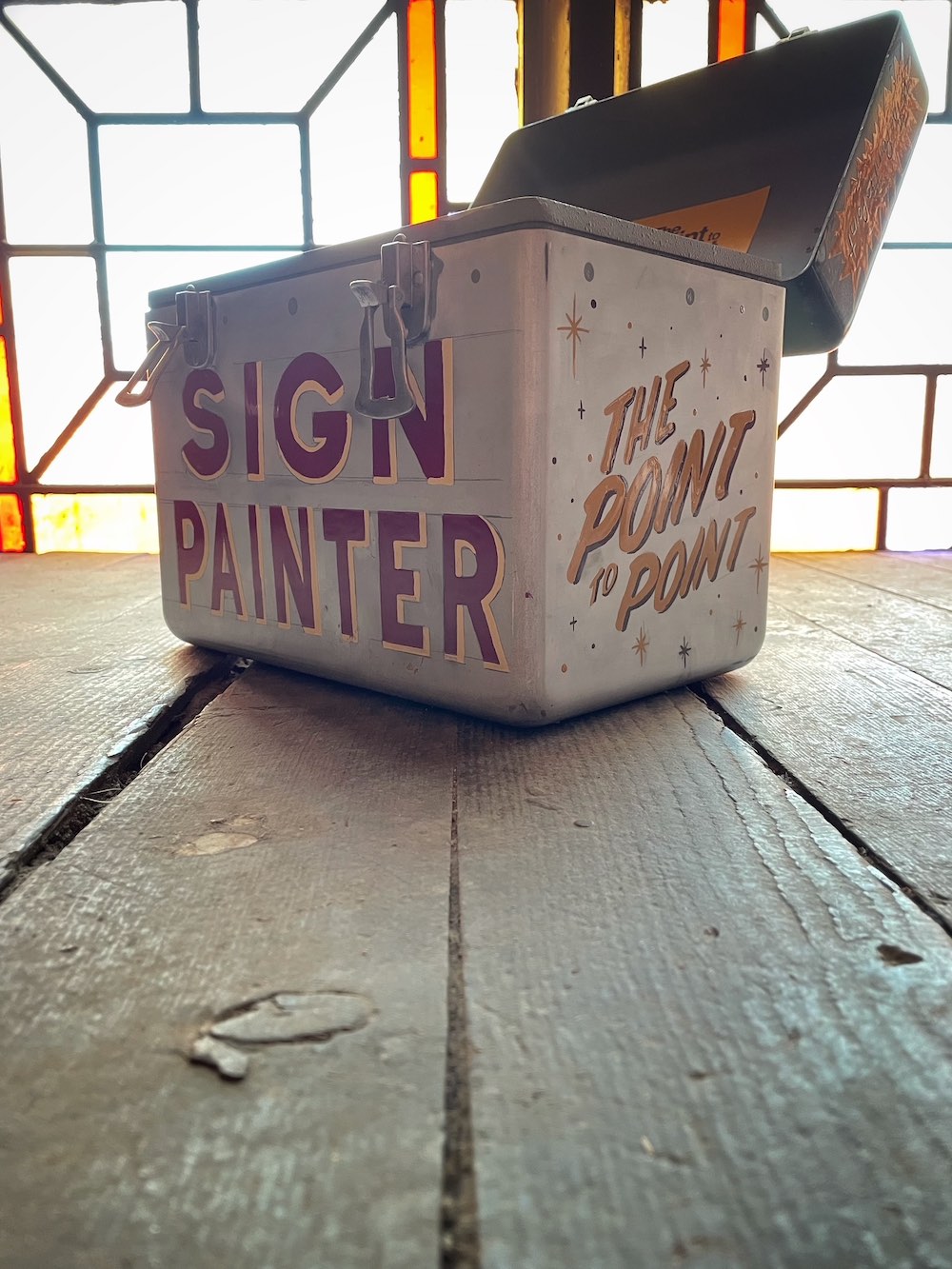 NJ Hand painted sign from Aaron Leszczynski. NJ Hand painted sign from Aaron Leszczynski.